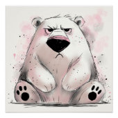 Grumpy Polar-Beer Perfect Poster (Voorkant)