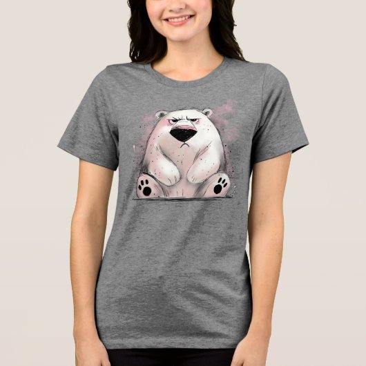 Grumpy Polar-Beer Tri-Blend Shirt (Voorkant)
