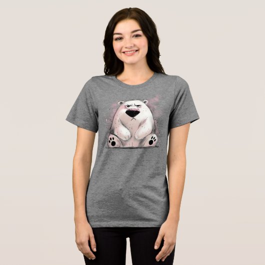 Grumpy Polar-Beer Tri-Blend Shirt (Voorkant volledig)