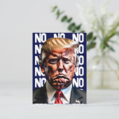 Grumpy Pouty Trump-Briefkaart Briefkaart (Staand voorkant)