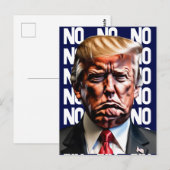 Grumpy Pouty Trump-Briefkaart Briefkaart (Voorkant / Achterkant)
