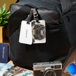 Grumpy Puggy Gifts Bagagelabel