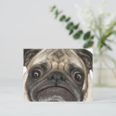 Grumpy Puggy Gifts Briefkaart (Staand voorkant)