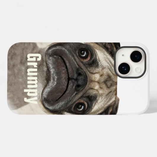 Grumpy Puggy Gifts Case-Mate iPhone Case (Achterkant (horizontaal))