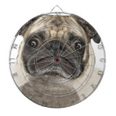 Grumpy Puggy Gifts Dartbord (Voorkant)