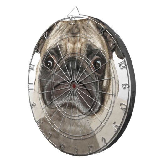 Grumpy Puggy Gifts Dartbord (Voorkant Rechts)