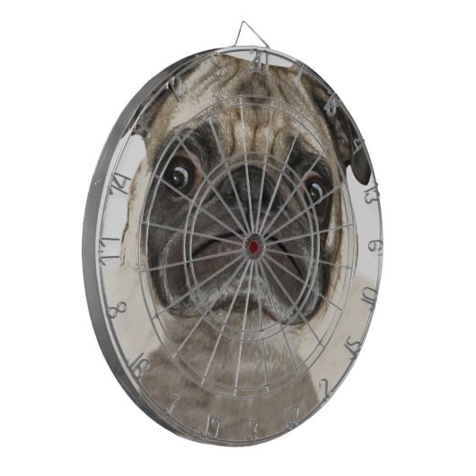 Grumpy Puggy Gifts Dartbord (Voorkant Links)