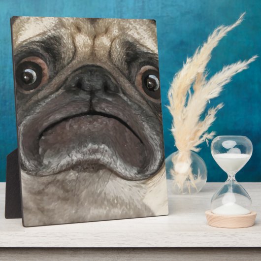 Grumpy Puggy Gifts Fotoplaat (Zijkant)