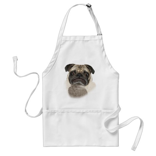 Grumpy Puggy Gifts Standaard Schort (Voorkant)