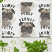 Grumpy Puggy Gifts Theedoek (Gevouwen)