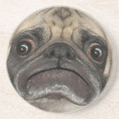 Grumpy Puggy Onderzetters (Voorkant)