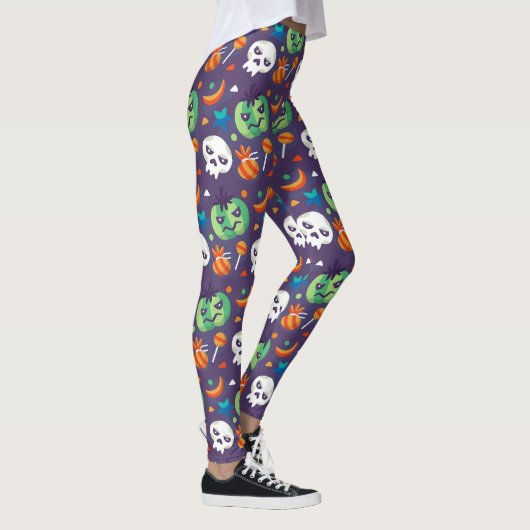 Grumpy Pumpkins Halloween Leggings (Rechts)