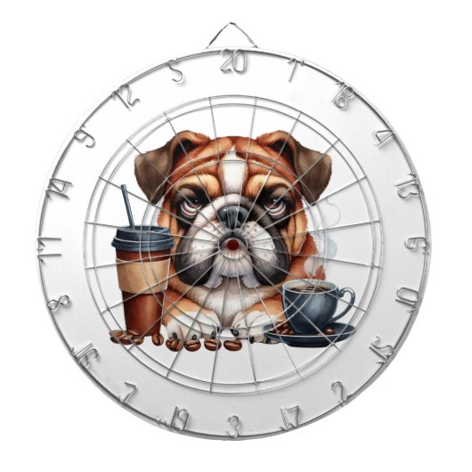 Grumpy Pup Dartboard Dartbord (Voorkant)