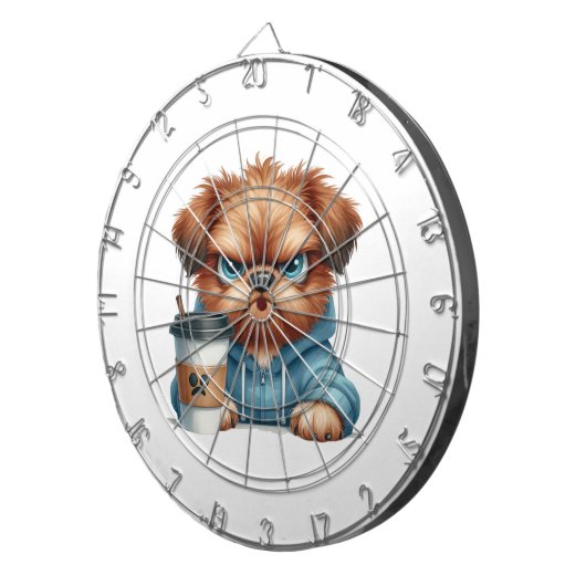 Grumpy Pup Dartboard Dartbord (Voorkant Rechts)