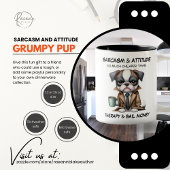Grumpy Pup Sarcasme en Attitude Keramische Mok