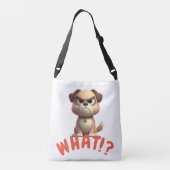 Grumpy Puppy Canvas tas (Achterkant)