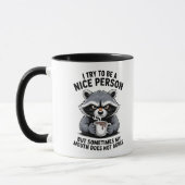 Grumpy Raccoon Coffee Mug Mok (Links)