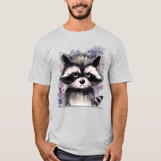 Grumpy Raccoon T-shirt (Voorkant)