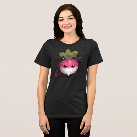 Grumpy Radish Tri-Blend Shirt (Voorkant volledig)