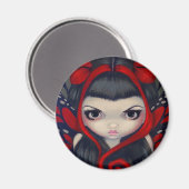 "Grumpy Red Fairy" magneet (Voorkant / Achterkant)