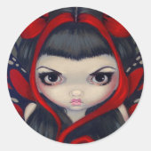 "Grumpy Red Fairy" Sticker (Voorkant)