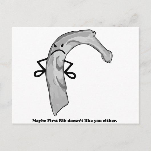 Grumpy Rib Briefkaart (Voorkant)