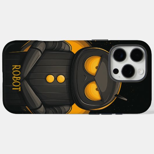 Grumpy Robot gepersonaliseerd Case-Mate iPhone Case (Achterkant (horizontaal))