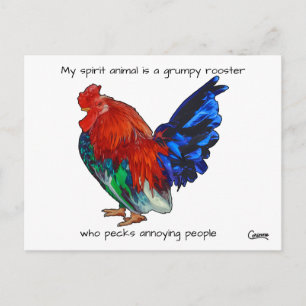 Grumpy Rooster - Briefkaart
