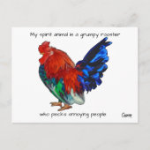 Grumpy Rooster - Briefkaart (Voorkant)