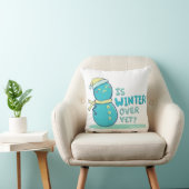 Grumpy S. Illustratie: IS DE WINTER AL VOORBIJ? Kussen (Stoel)