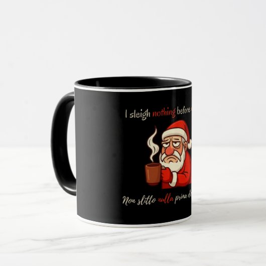 Grumpy Santa Caffè Mood Mok (Voorkant links)