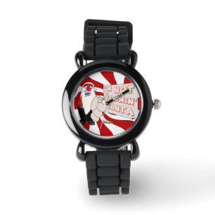 Grumpy Santa eWatchFactory Glitter Horloge
