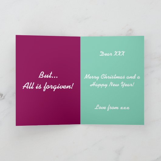 Grumpy Santa Feestdagen Kaart (Binnen)