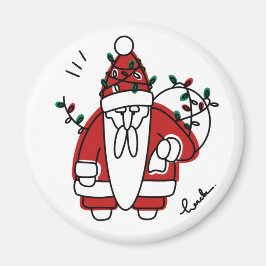 grumpy santa magneet