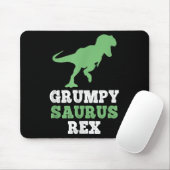Grumpy-saurus Rex Dino Dinosaur Funny Grumpysaurus Muismat (Met muis)