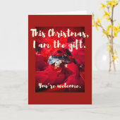 Grumpy Schattige Baby Sulcata Tortoise kerstcadeau Kaart (Gele Bloem)