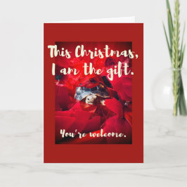 Grumpy Schattige Baby Sulcata Tortoise kerstcadeau Kaart