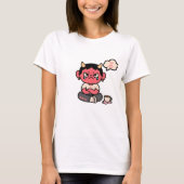 Grumpy Schattige Oni - "De hel is mild vandaag" T-shirt (Voorkant)