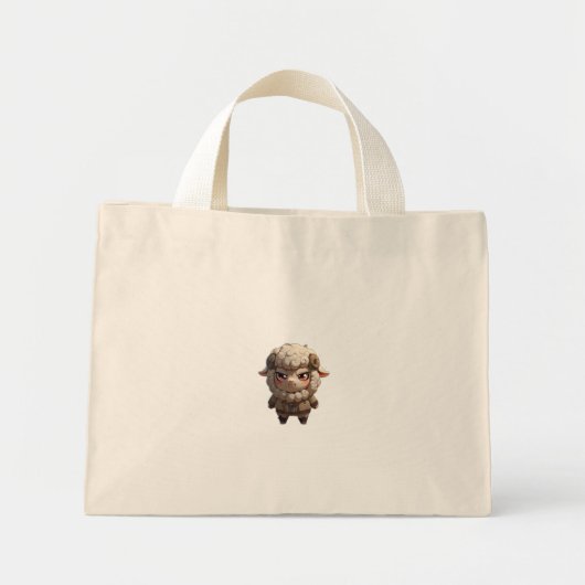 Grumpy Sheep Canvas tas - Fiercely Schattig (Voorkant)
