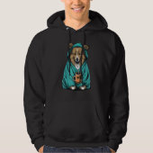 Grumpy Sheltie Coffee  Dog on Coffee Shetland Shee Hoodie (Voorkant)