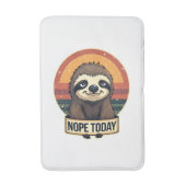 Grumpy Sloth Vintage Funny Retro Shirt Design Badmat (Voorkant Verticaal)
