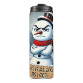 Grumpy Snowman als Jolly Thermosbeker (Voorkant)