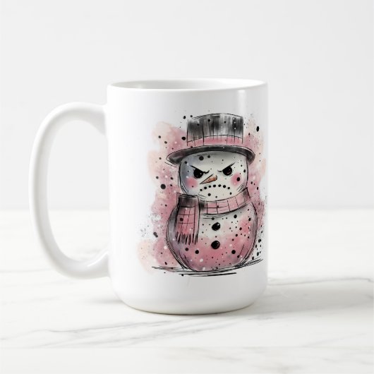 Grumpy Snowman Koffiemok (Links)