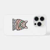 Grumpy Sphynx Cat Cold Humor Cartoon Art iPhone Hoesje (Achterkant horizontaal)