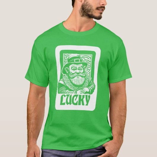 Grumpy St. Patrick's Day Leprechaun T-shirt (Voorkant)