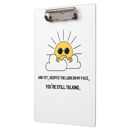 Grumpy sun Klembord (Links)