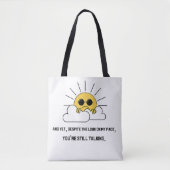 Grumpy sun-Tas Tote Bag (Voorkant)