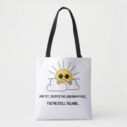 Grumpy sun-Tas Tote Bag (Voorkant)