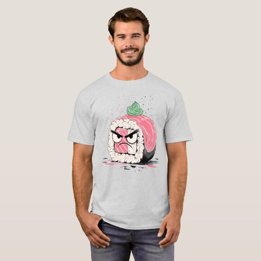 Grumpy Sushi T-shirt (Voorkant volledig)
