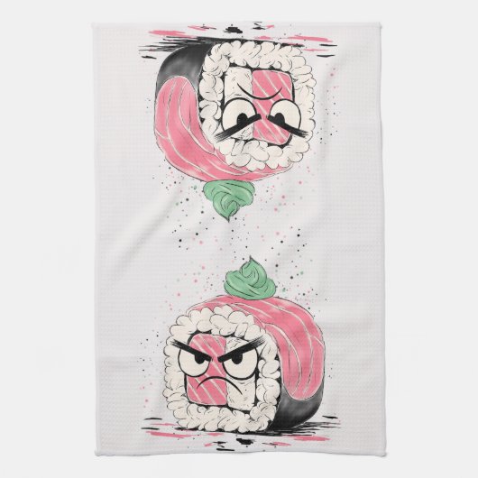 Grumpy Sushi Theedoek (Verticaal)